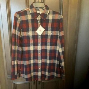 COPY - Faherty Burchfield Plaid Print Long Sleeves Button Down Front Shirt